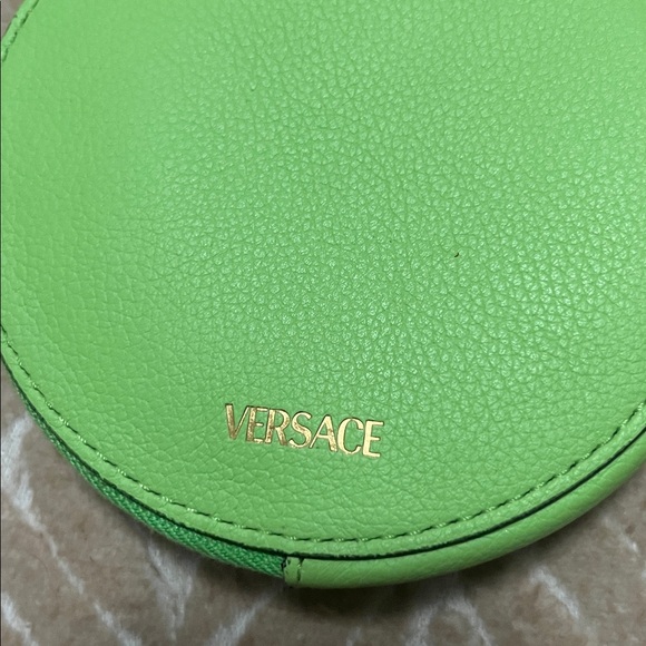 Versace Green Round Leather pouch - Picture 10 of 13